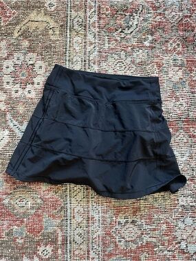 lululemon athletica Black Athletic Skort with Built-In Shorts